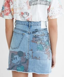Desigual Skirts Mickey Denim Skirt | Denim | D39