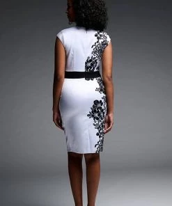 Joseph Ribkoff Eden Dress | White | JR130 Clothing