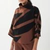 Joseph Ribkoff Knitwear/Jumpers Wild Thing Sweater |chocolate | JR76