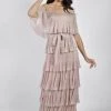 Frank Lyman Layered Gown | Blush Pink | FL62