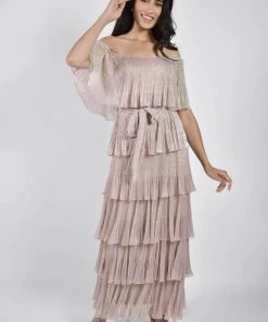 Frank Lyman Layered Gown | Blush Pink | FL62