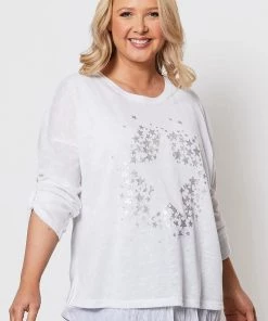 Threadz Clothing 2 In 1 Star Like Shirt | White | TZ45