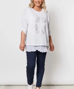 Threadz Clothing 2 In 1 Star Like Shirt | White | TZ45