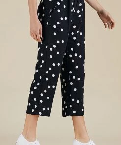 Threadz Polka Dot Pants | Black | TZ3