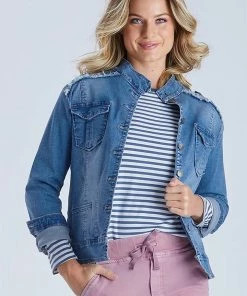 Threadz Military Denim Jacket | TZ22