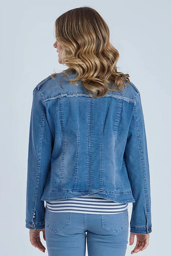 Threadz Military Denim Jacket | TZ22 2 Threadz Military Denim Jacket | TZ22