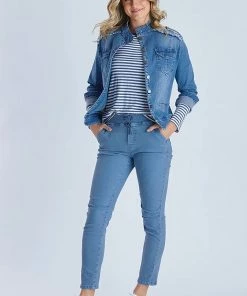 Threadz Military Denim Jacket | TZ22 5 Threadz Military Denim Jacket | TZ22