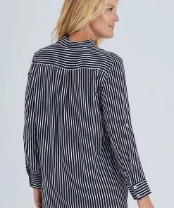 Gordon Smith Fine Stripe Shirt - Navy - GS16 Clothing 5 Gordon Smith Fine Stripe Shirt - Navy - GS16 Clothing