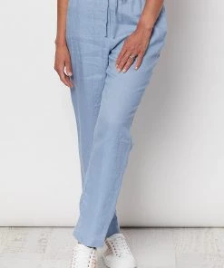 Gordon Smith Linen Slim Leg | Powder | GS29