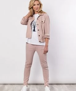 Threadz Jackets/Coats Sweatshirt Jacket | Pink | TZ34