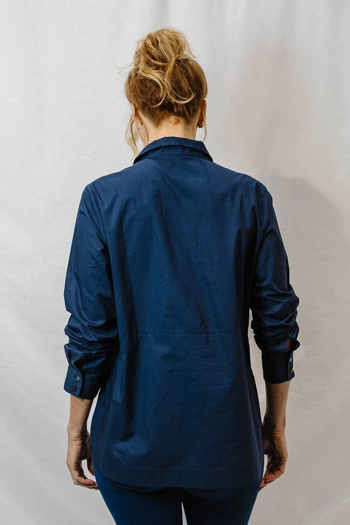 Goondiwindi Cotton 1/2 Placket Shirt | Navy 3 Goondiwindi Cotton 1/2 Placket Shirt | Navy