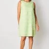 See Saw Sleeveless Layered Detail Shift Dress | Lime | SS10s Dresses