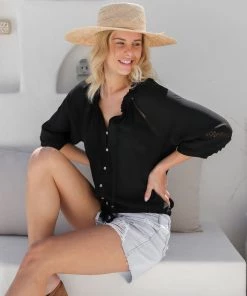 Zen Garden Seelisberg Top | Black | ZG16 Tops