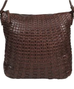 Modapelle Handbags Crossbody Woven Bag | Chocolate