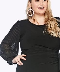 Layla Jones Clothing Silhouette Shift Dress | Black | LJ10