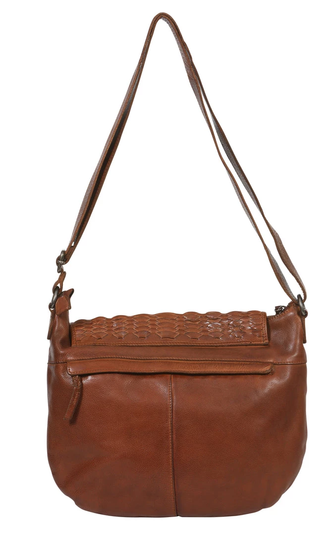 Modapelle Vintage Leather Scallop Bag | Chestnut | ML41 Handbags 2 Modapelle Vintage Leather Scallop Bag | Chestnut | ML41 Handbags