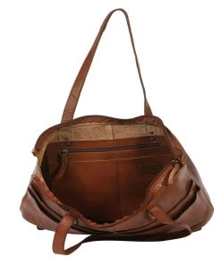 Modapelle Handbags Vintage Leather Large Tote | Tan | ML43
