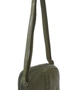 Modapelle Cross Body Woven Bag | Olive | ML47 Handbags