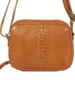 Modapelle Cross Body Woven Bag | Mustard | ML47