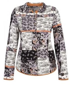 Dolcezza Graphic Patchwork Knit Blouse | D22 Tops 5 Dolcezza Graphic Patchwork Knit Blouse | D22 Tops