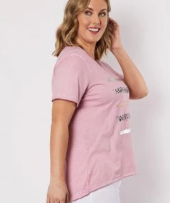 Threadz Animal Stripe Tee | Pink | TZ10