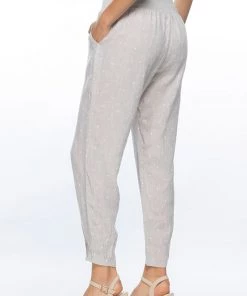 Gordon Smith Jersey Waist Pull On Spot Linen Pants 10 Gordon Smith Jersey Waist Pull On Spot Linen Pants