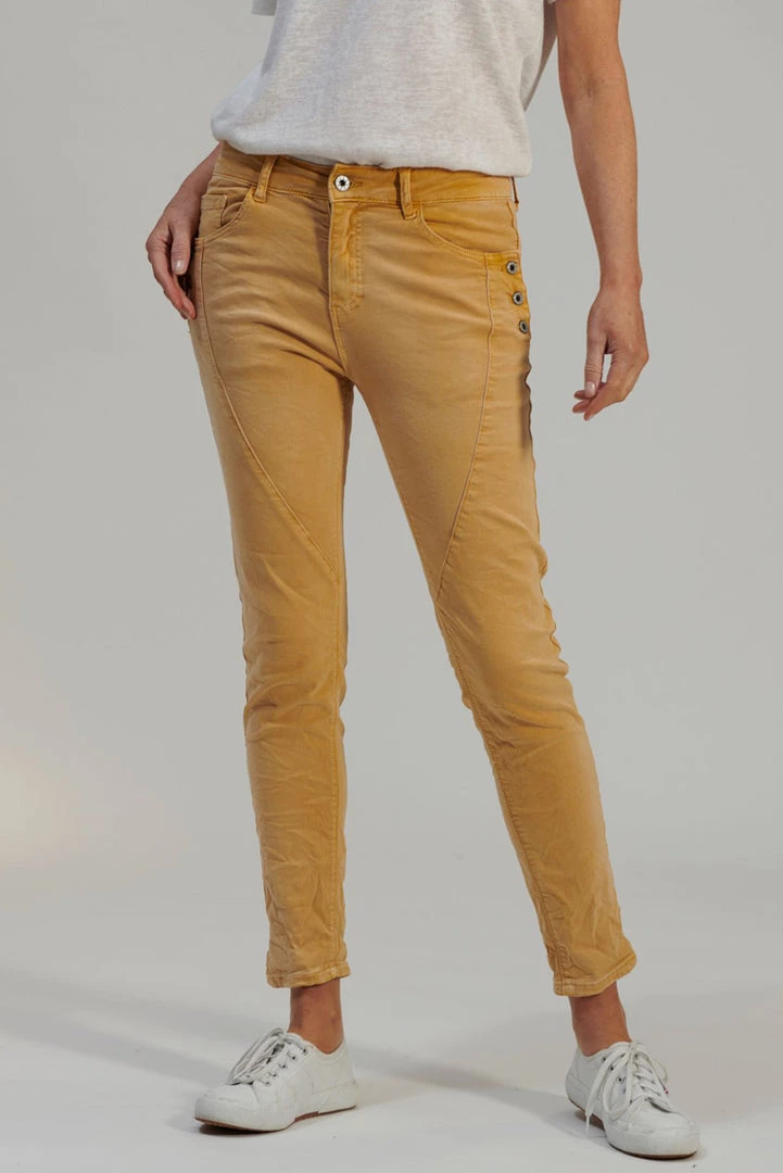 Italian Star Liberation Jeans | Mustard | IS16 3 Italian Star Liberation Jeans | Mustard | IS16