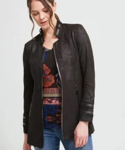 Joseph Ribkoff Back In Black Zip Jacket | Black | JR73 Clothing