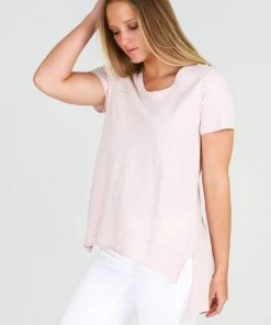 3RD STORY Brighton Tee | Blush Marle | 3RD3 Clothing