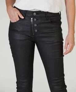 Italian Star Stevie Wax Jeans | Black | IS14