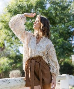 Miss June Clothing Mara Top | Gold | M47