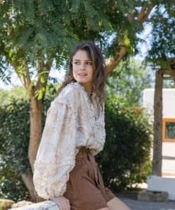 Miss June Clothing Mara Top | Gold | M47