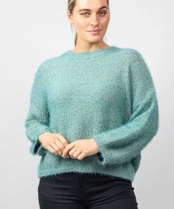 Olive Et Julie A Touch Of Gold Knit | Sea | OJ6 Clothing
