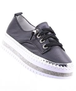 Ameise Shoes Susan Lace Up Sneaker | Black | AM1