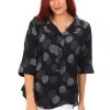 Spice Up Big Spot Black Shirt Tops