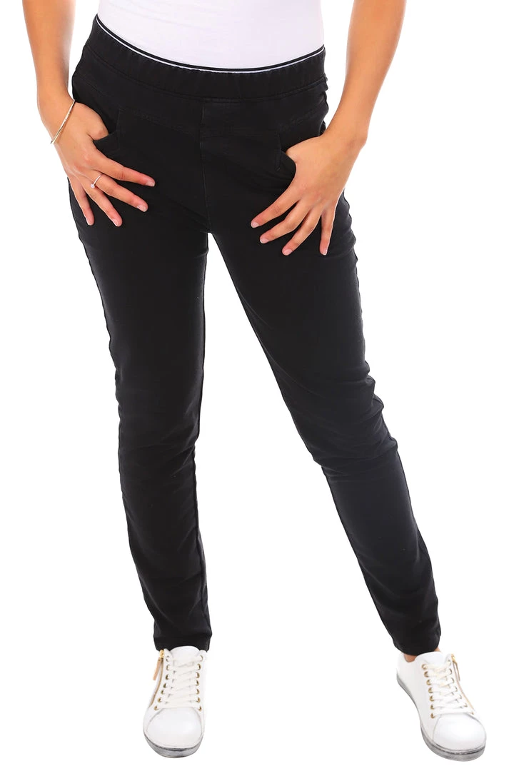 Renoma Pull On Leisure Pants | Black | R1 Clothing 1 Renoma Pull On Leisure Pants | Black | R1 Clothing