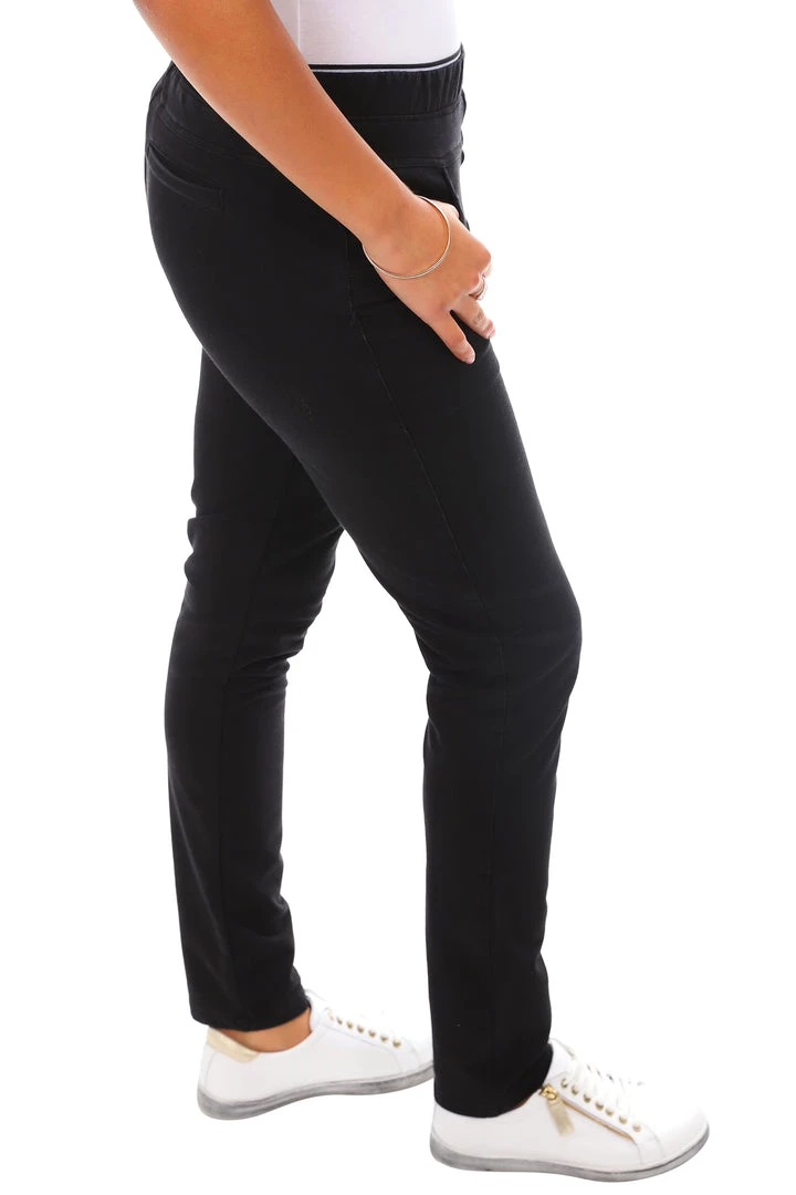 Renoma Pull On Leisure Pants | Black | R1 Clothing 2 Renoma Pull On Leisure Pants | Black | R1 Clothing