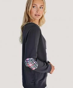 Est 1971 Knitwear/Jumpers Bright Plaid Star Cotton Windy | Coal | EST2