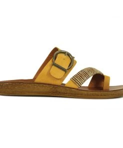 Los Cabos Bria Sandal | Mustard | LC2 Shoes