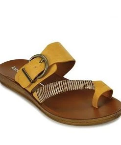 Los Cabos Bria Sandal | Mustard | LC2 Shoes