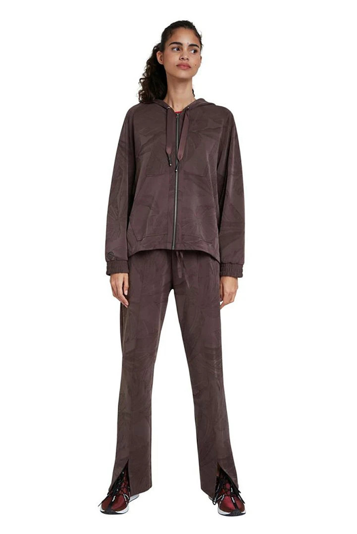 Desigual Clothing Hooded Zip Sweater | Brown D12 10 Desigual Clothing Hooded Zip Sweater | Brown D12