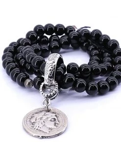 Susie M Jewellery Three Black Coin Bracelet | SM1