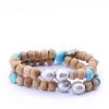 Pizazz Boutique Wooden Double Banded Bracelet Jewellery