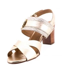 Brazilio Shoes Cham Sandal Heel - Gold