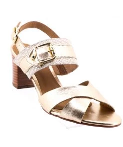 Brazilio Shoes Cham Sandal Heel - Gold