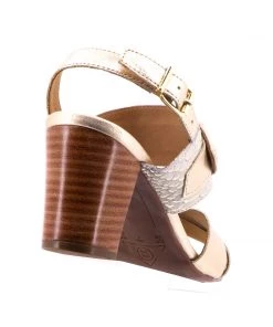 Brazilio Shoes Cham Sandal Heel - Gold