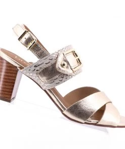 Brazilio Shoes Cham Sandal Heel - Gold