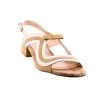 Brazilio Matilda Sandal Heel - White & Tan