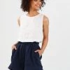 Brave & True Broadway Shorts | Navy | BT8 Linen