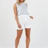 Brave & True Linen Broadway Shorts | White | BT8